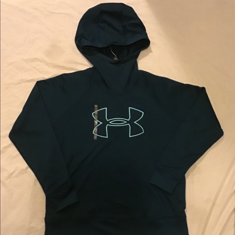 Brand new Under Armour hooded sweatshirt dark teal